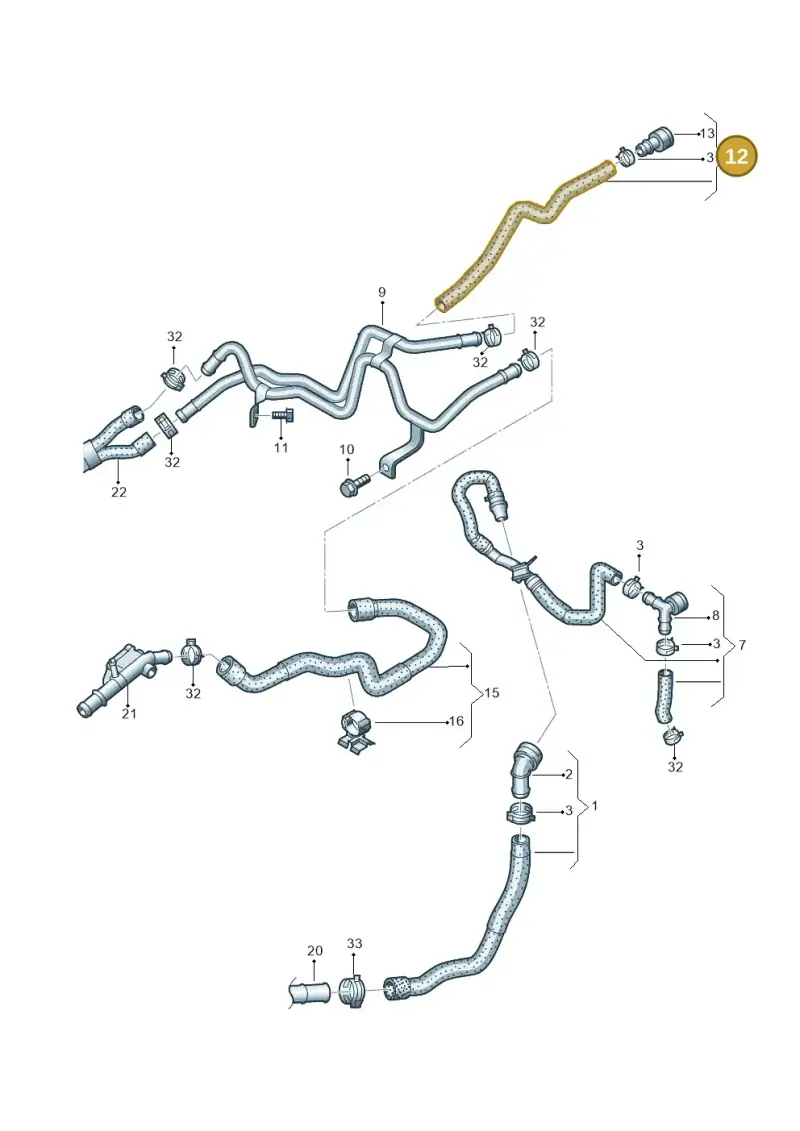 7N0122157AL — Volkswagen Sharan Blue Motion (2010-2015) diagram 689121570, position 12