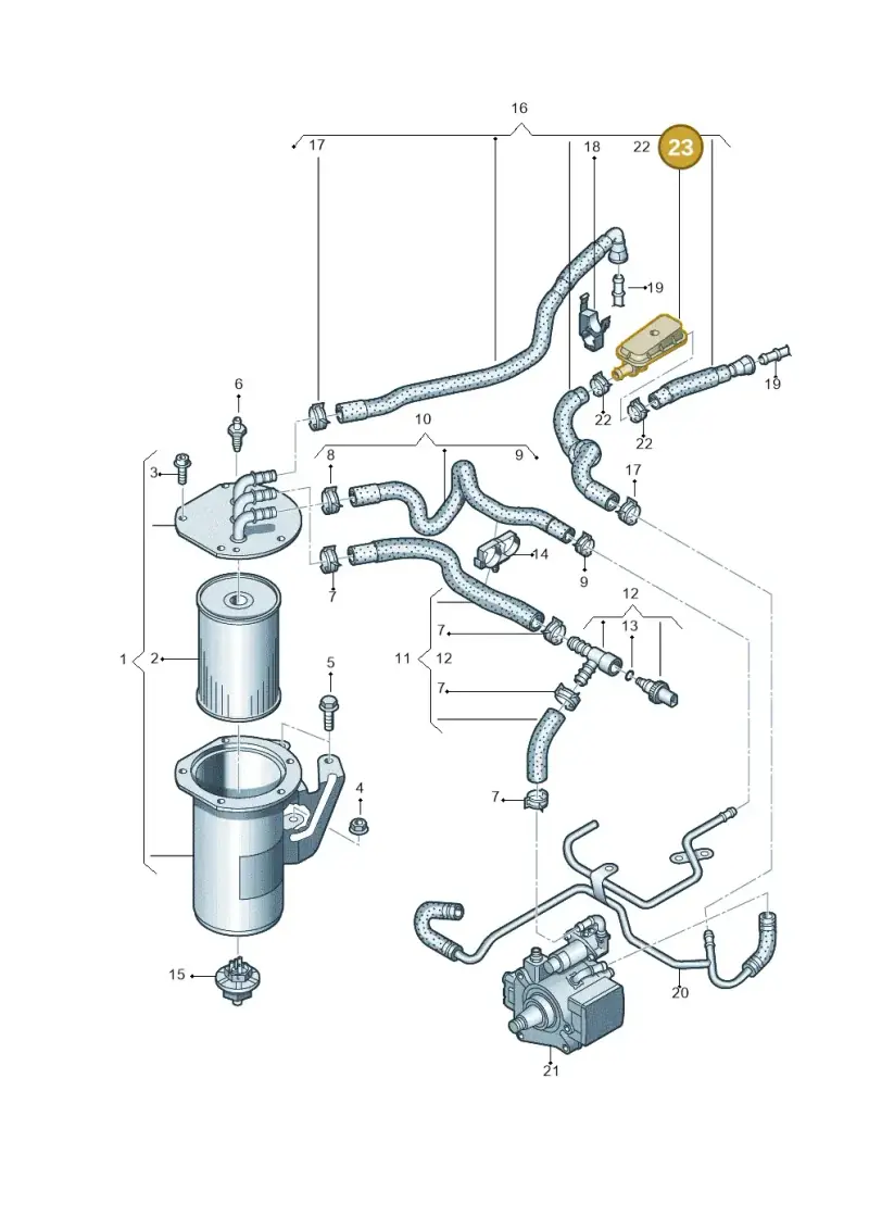 7N0127242 — Volkswagen Beetle (2016-2019) diagram 746127000, position 23