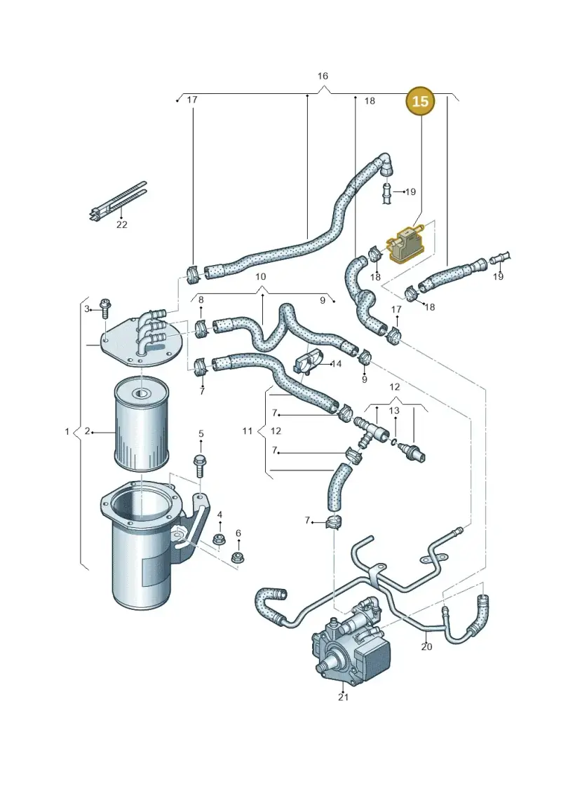 7N0127242 — Volkswagen Beetle (2016-2019) diagram 786127000, position 15