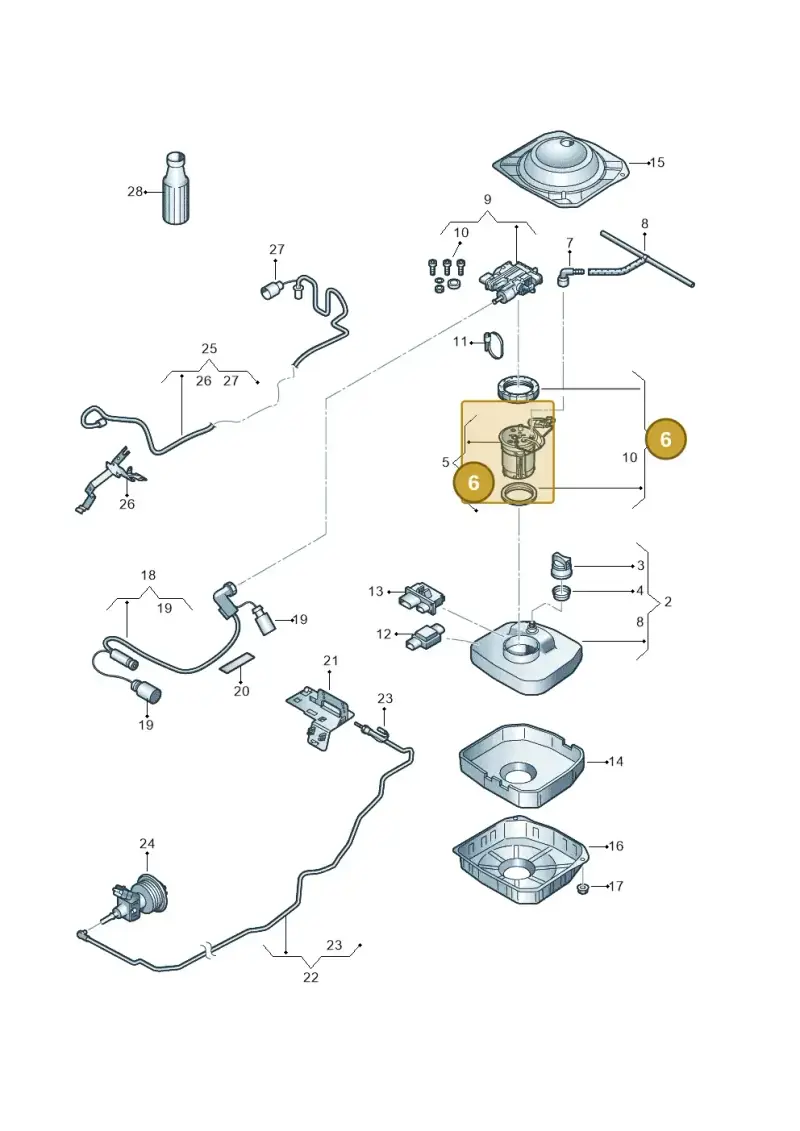 7N0198975 — Volkswagen Touareg (2012-2014) diagram 656253690, position 6