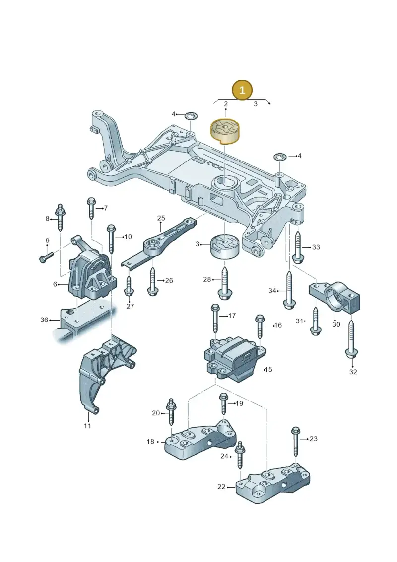 7N0199313B — Volkswagen Sharan Blue Motion (2010-2015) diagram 689199200, position 1