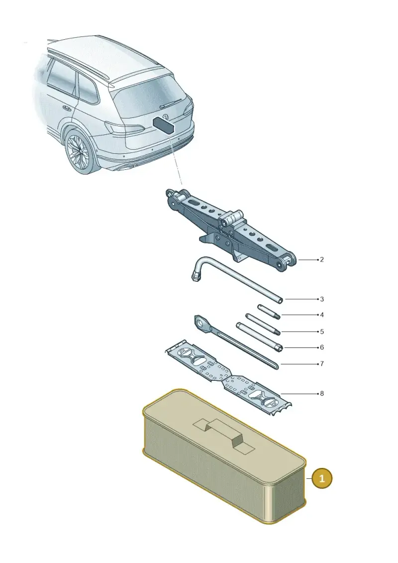 7N0601703 — Volkswagen Touareg (2017-2023) diagram 439012020, position 1