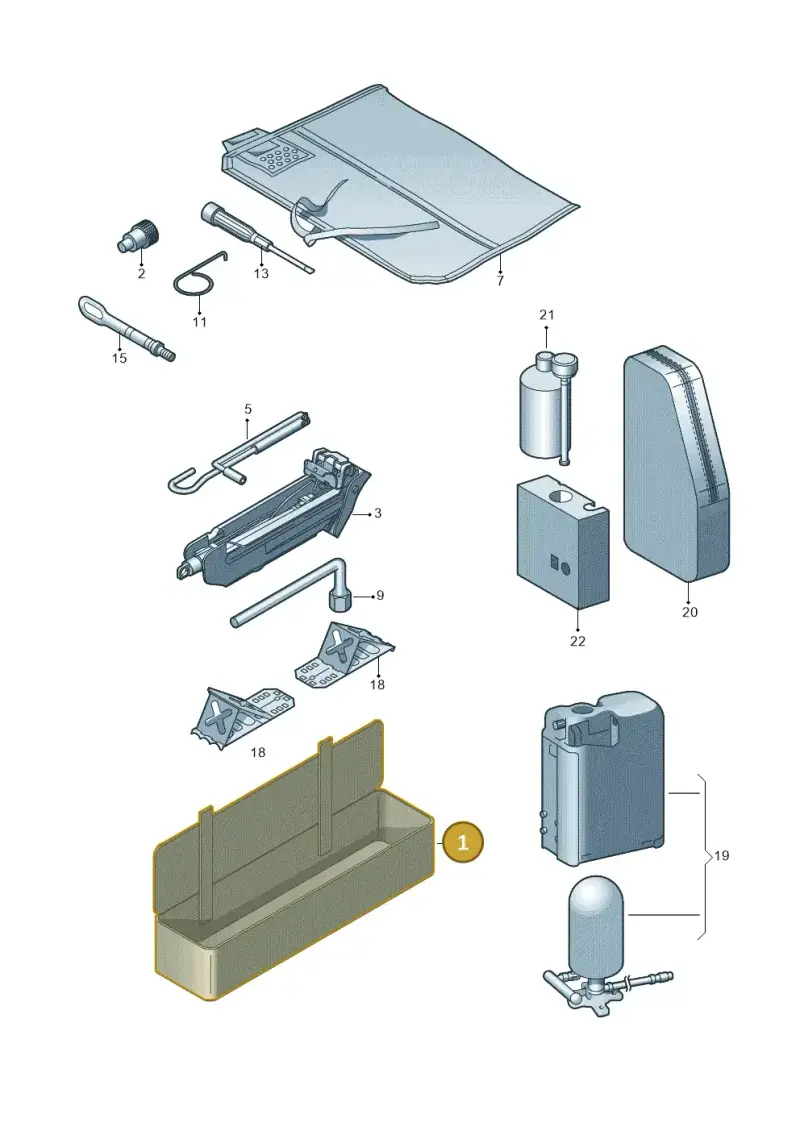 7N0601703 — Volkswagen Sharan BlueMotion (2015-2022) diagram 689012000, position 1