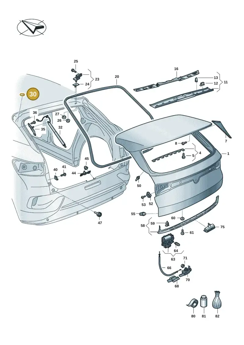 7N0827417 — Volkswagen ID.4 Pro (2020-2023) diagram 11a827000, position 30