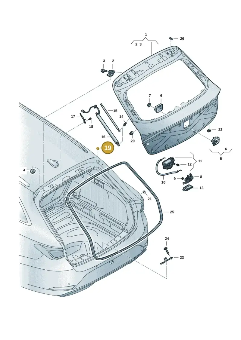 7N0827417 — SEAT Leon style (2019-) diagram 5fn827005, position 19