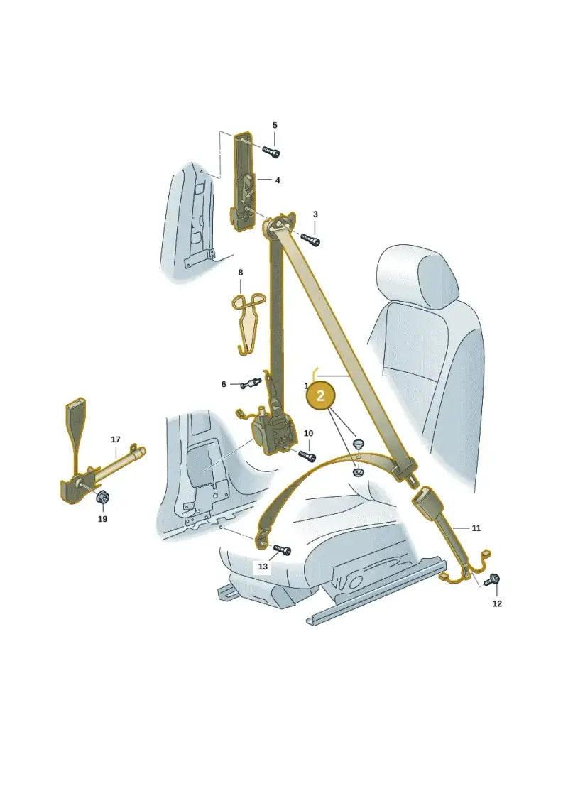 7N0857847A — Volkswagen ID.4 Pro (2020-2023) diagram 11a857060, position 2
