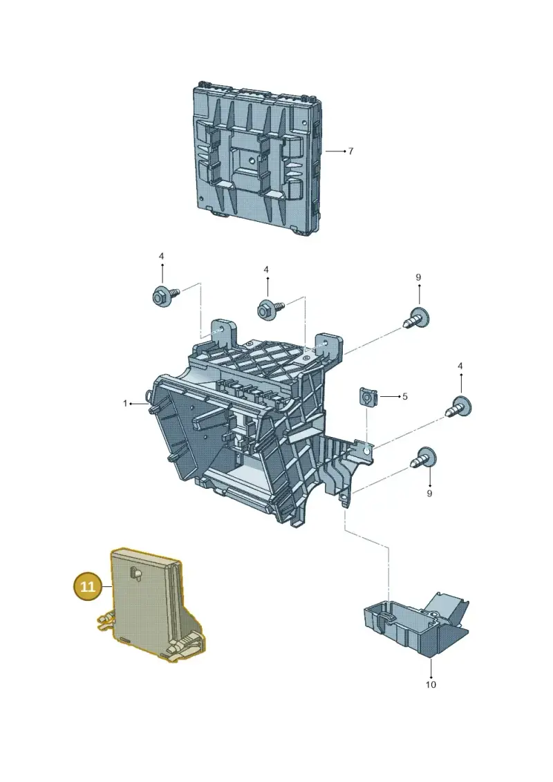 7N0907530AP — Volkswagen Sagitar (2011-) diagram 692937500, position 11