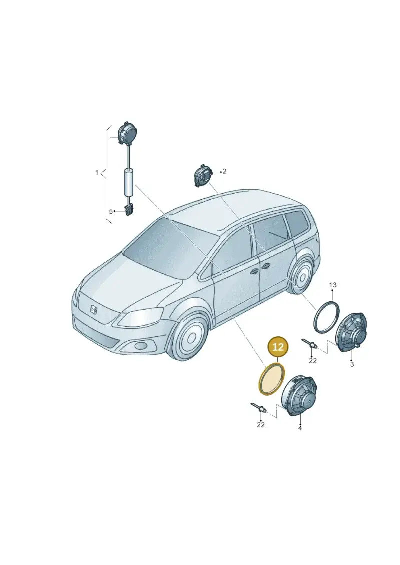7N0971798 — SEAT Alhambra (2015-2022) diagram 878035350, position 12