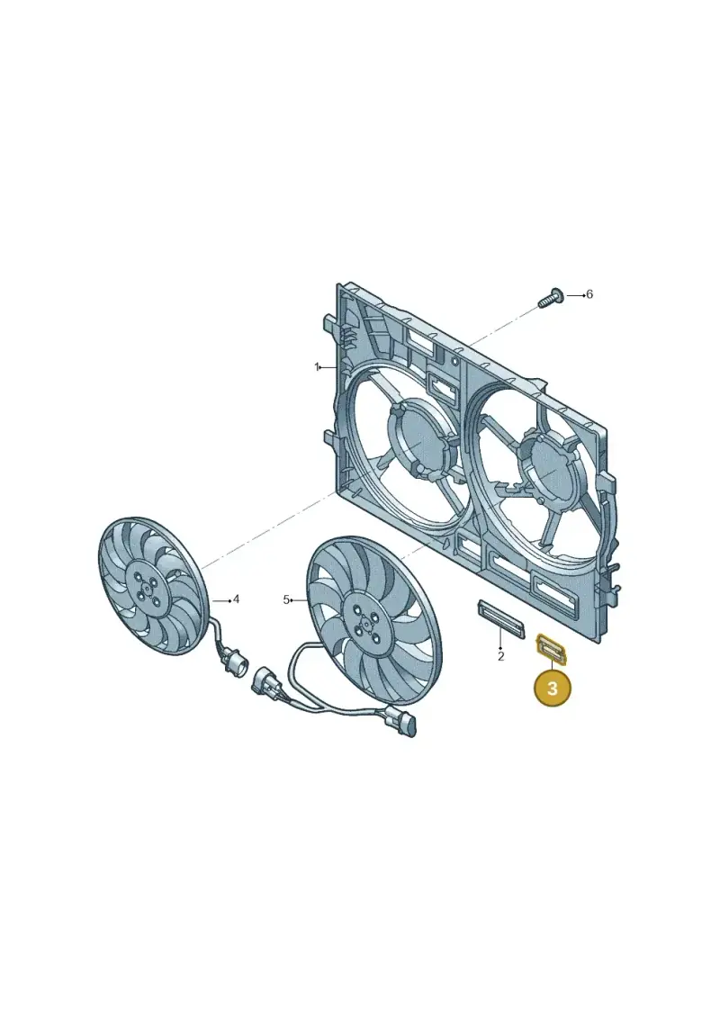 7P0121223 — Volkswagen Tiguan 2.0 4Motion (2017-2024) diagram 833121940, position 3