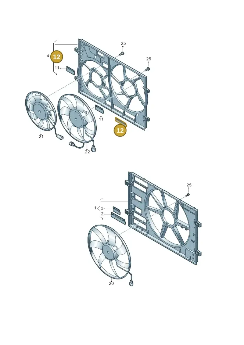 7P0121223 — Volkswagen Tiguan 2.0 4Motion (2017-2024) diagram 884122940, position 12