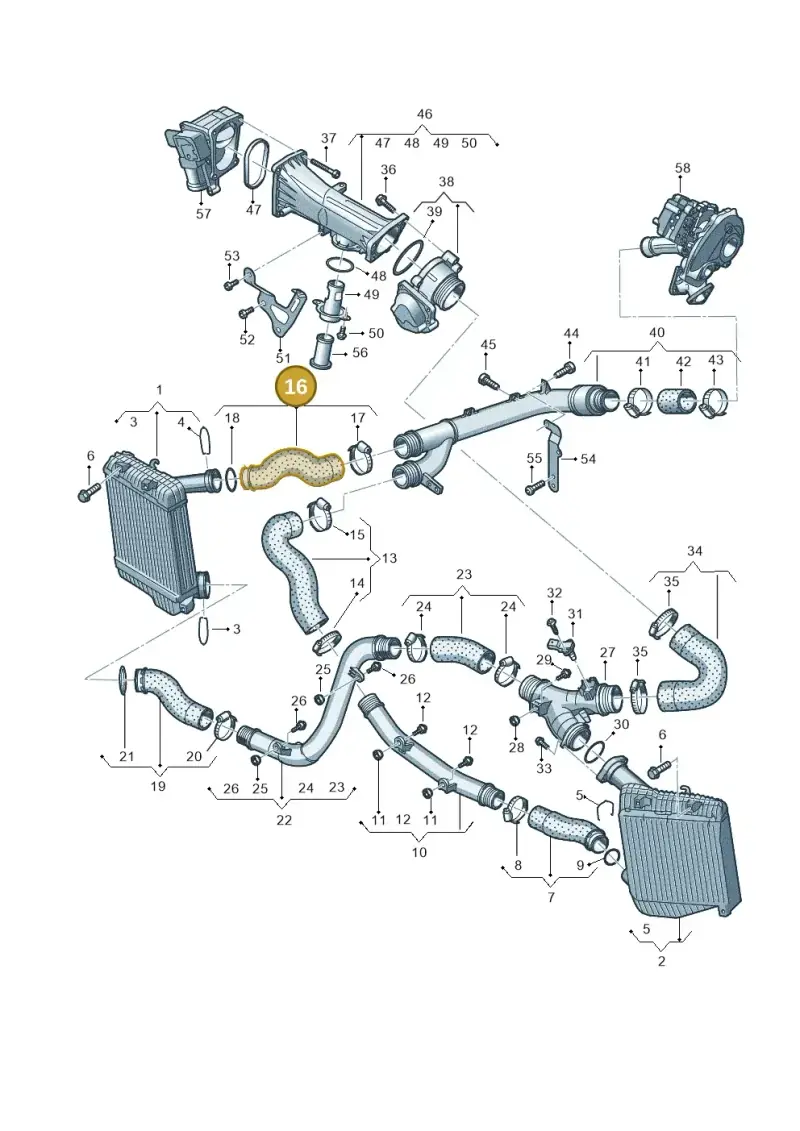 7P0145738D — Volkswagen Touareg BlueMotion (2014-2018) diagram 787145870, position 16