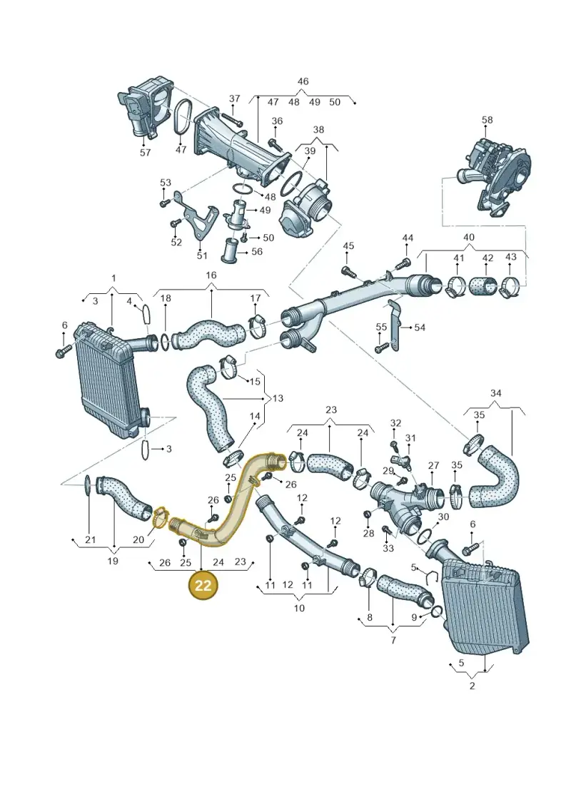 7P0145792B — Volkswagen Touareg BlueMotion (2014-2018) diagram 787145870, position 22