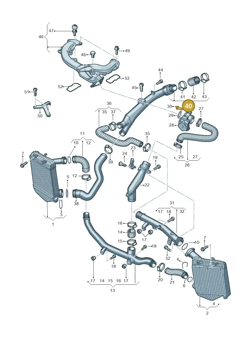 7P0145941A — Volkswagen Touareg (2010-2012) diagram 693145850, position 40