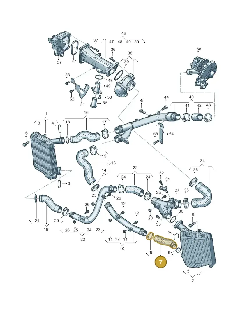 7P0145943B — Volkswagen Touareg BlueMotion (2014-2018) diagram 787145870, position 7