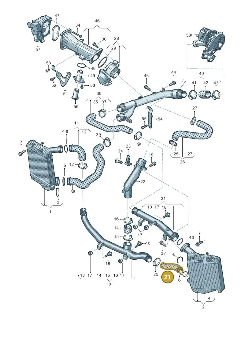 7P0145943 — Volkswagen Touareg BlueMotion (2014-2018) diagram 693145860, position 21