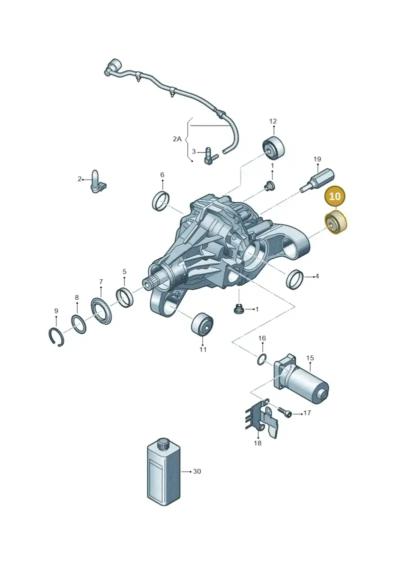 7P0525337E — Volkswagen Touareg BlueMotion (2014-2018) diagram 693525200, position 10