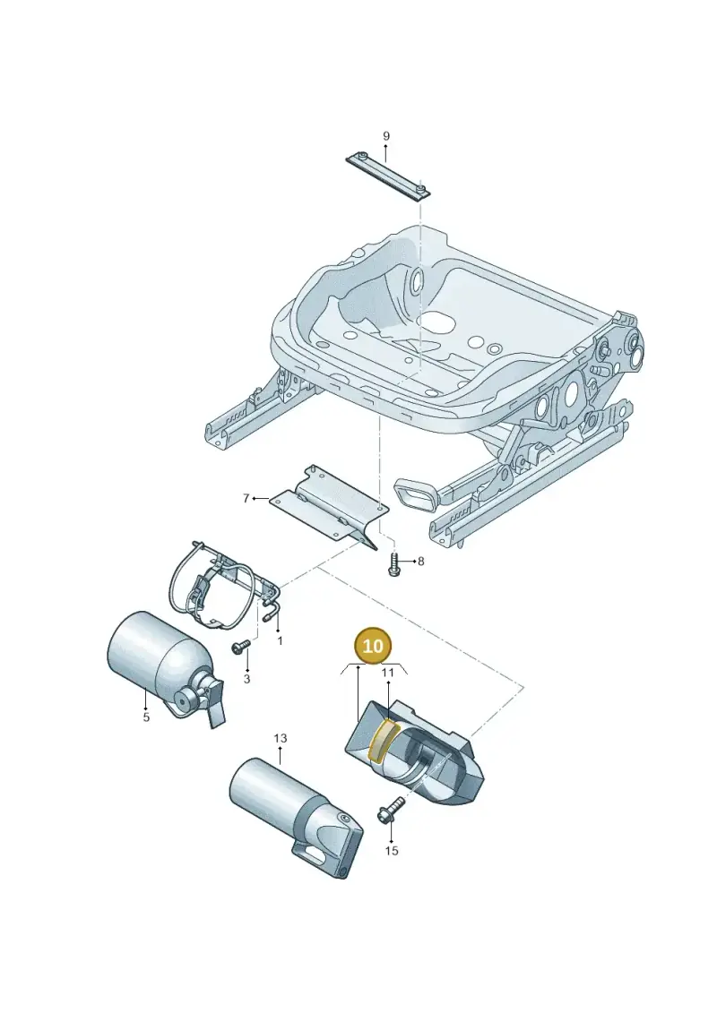 7P0882607 — Volkswagen Amarok twin cab (2022-) diagram 683860100, position 10