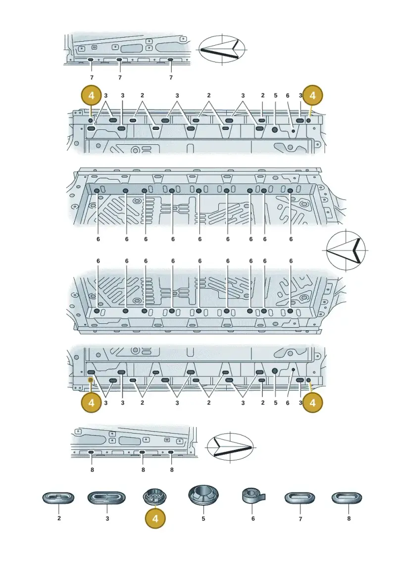 7P0899073 — Volkswagen ID.4 Pro (2020-2023) diagram 11a803039, position 4