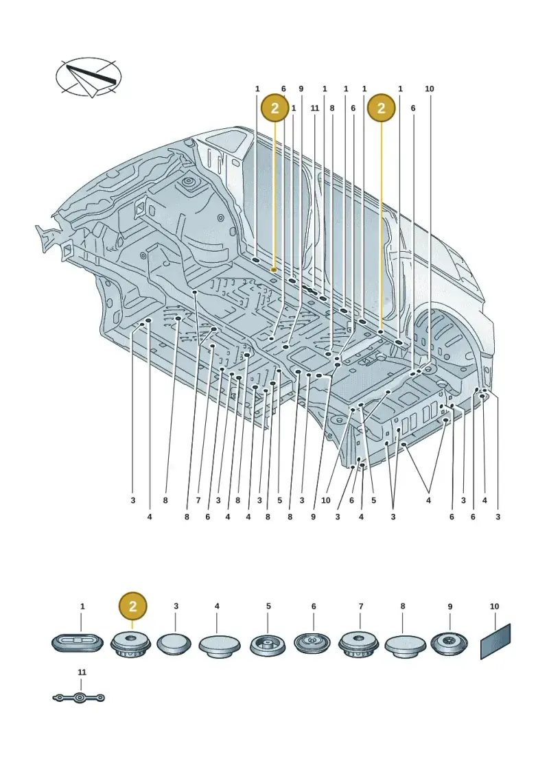 7P0899073 — Volkswagen ID.Buzz (2022-) diagram 15a803670, position 2