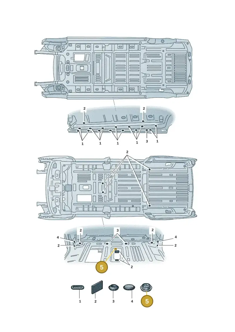 7P0899073 — Volkswagen Multivan (2021-) diagram 7t0803660, position 5