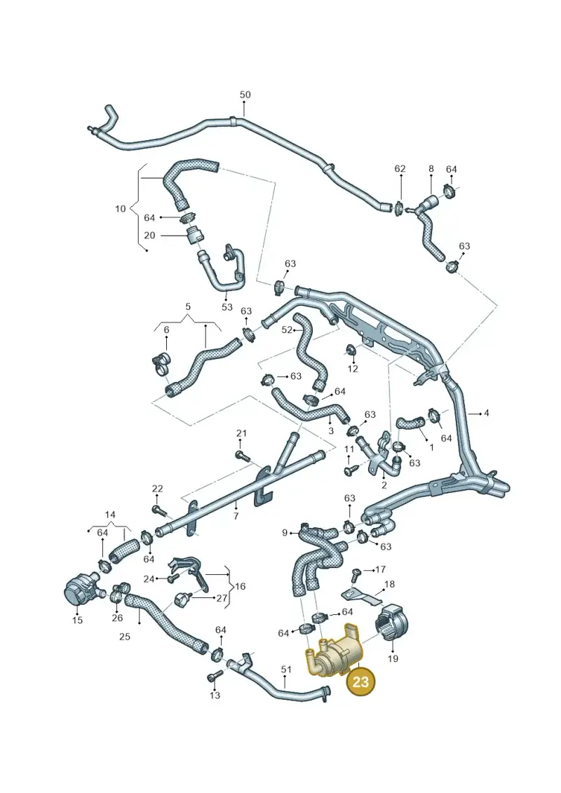 7P0965561B — Volkswagen Amarok twin cab (2022-) diagram 894121530, position 23