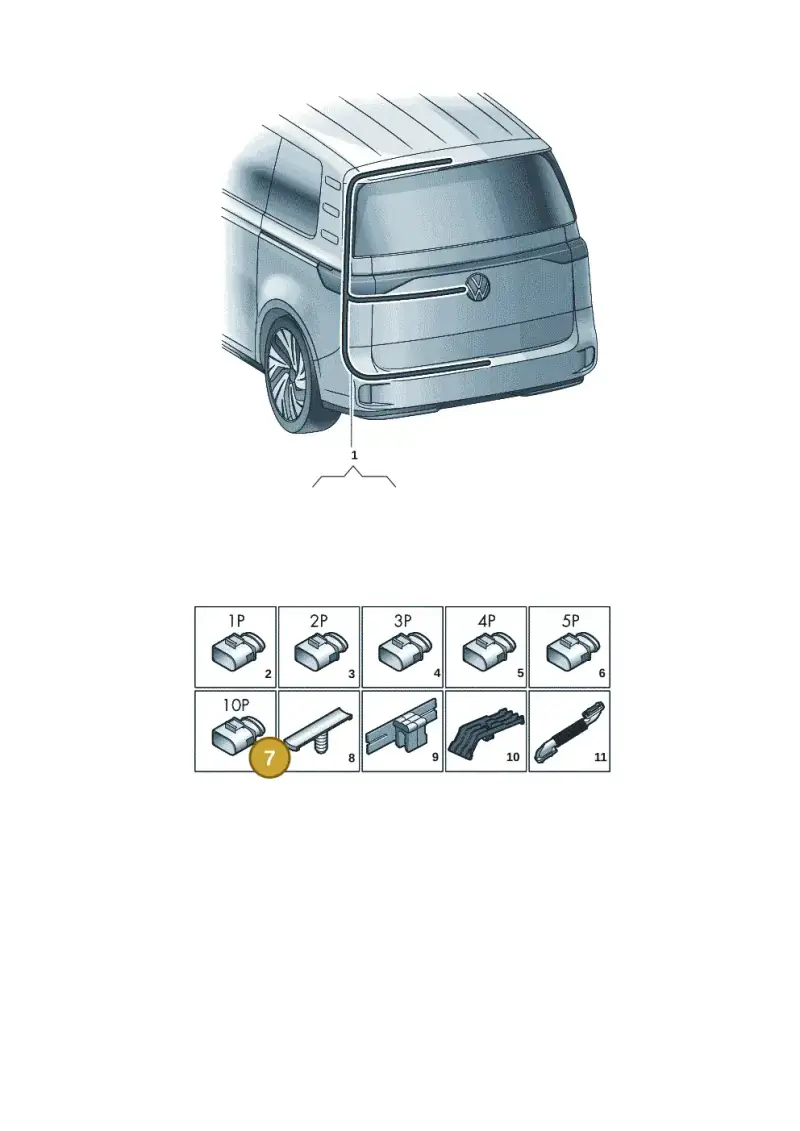 7P0972725B — Volkswagen ID. Buzz (2022-2025) diagram 15a972810, position 7