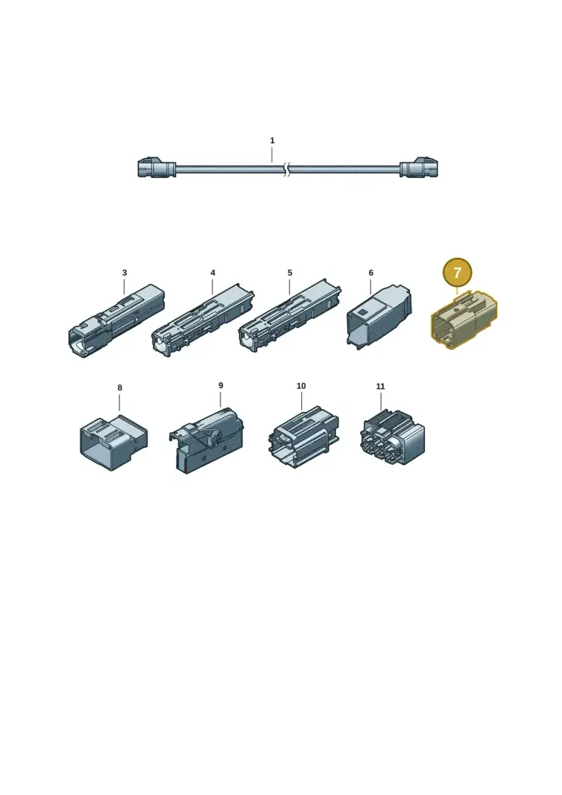 7P0972735A — Volkswagen Tiguan 2.0 (2023-) diagram 15a972450, position 7