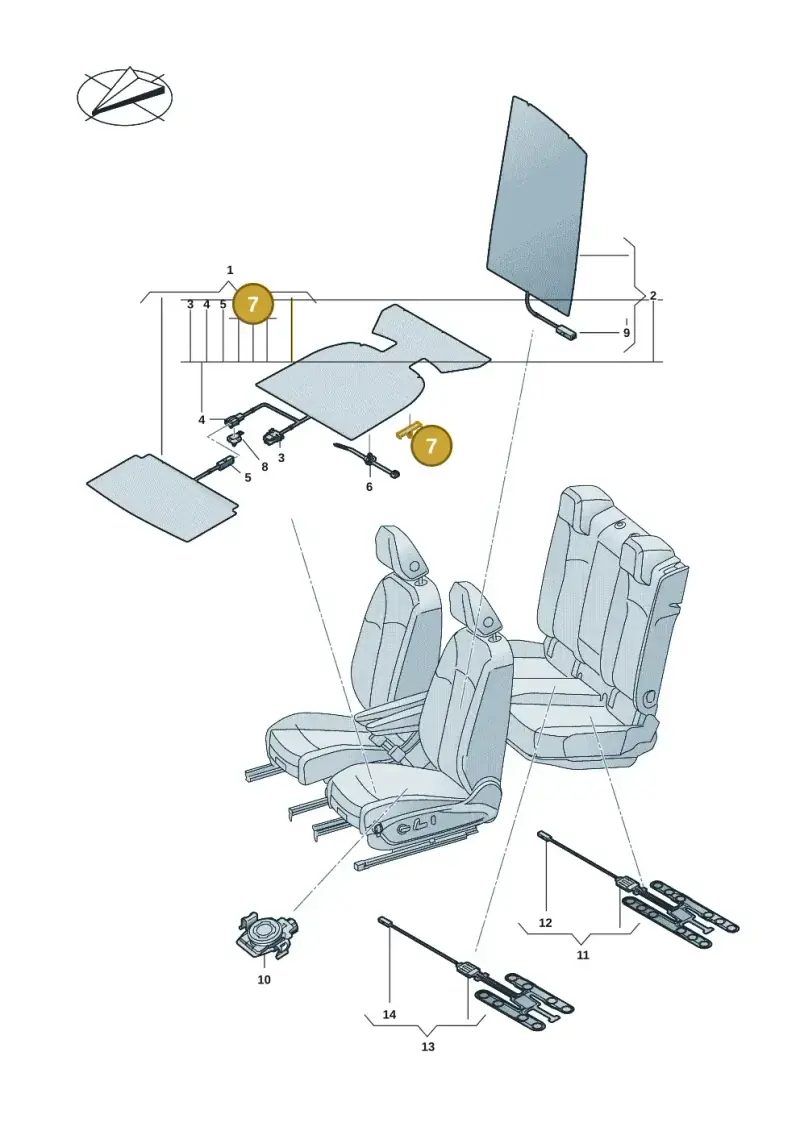 7P5957818A — Volkswagen ID.3 Pro (2019-2024) diagram 10a963000, position 7
