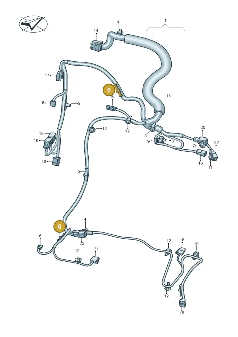 7P5957818A — Volkswagen ID.4 Pro (2020-2023) diagram 10a972027, position 6