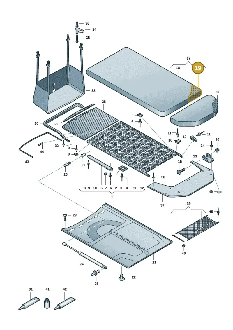 7T0067161 — Volkswagen Multivan (2021-) diagram 7t0067060, position 19
