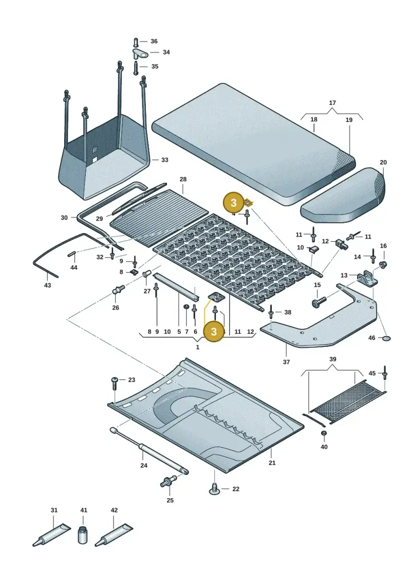 7T0067217 — Volkswagen Multivan (2021-) diagram 7t0067060, position 3