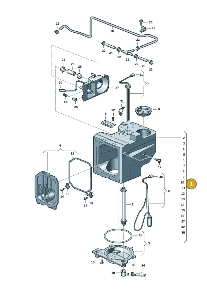 7T0068300B — Volkswagen Multivan (2021-) diagram 7t0068140, position 1