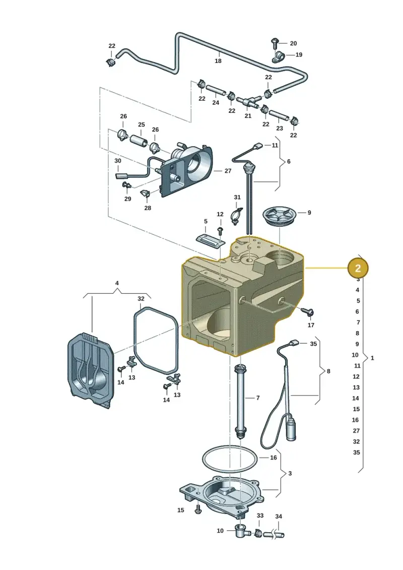 7T0068301A — Volkswagen Multivan (2021-) diagram 7t0068140, position 2
