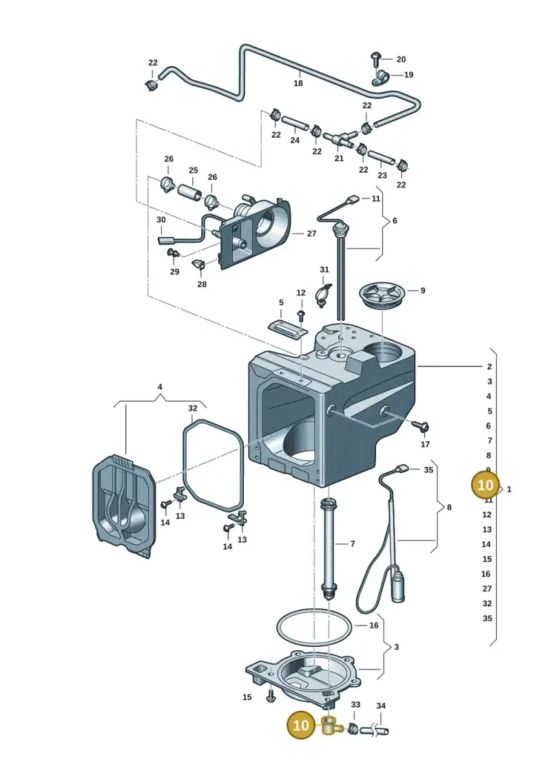 7T0070504A — Volkswagen Multivan (2021-) diagram 7t0068140, position 10