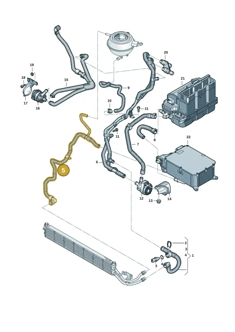 7T0121053C — Volkswagen Multivan (2021-) diagram 7t0121256, position 5