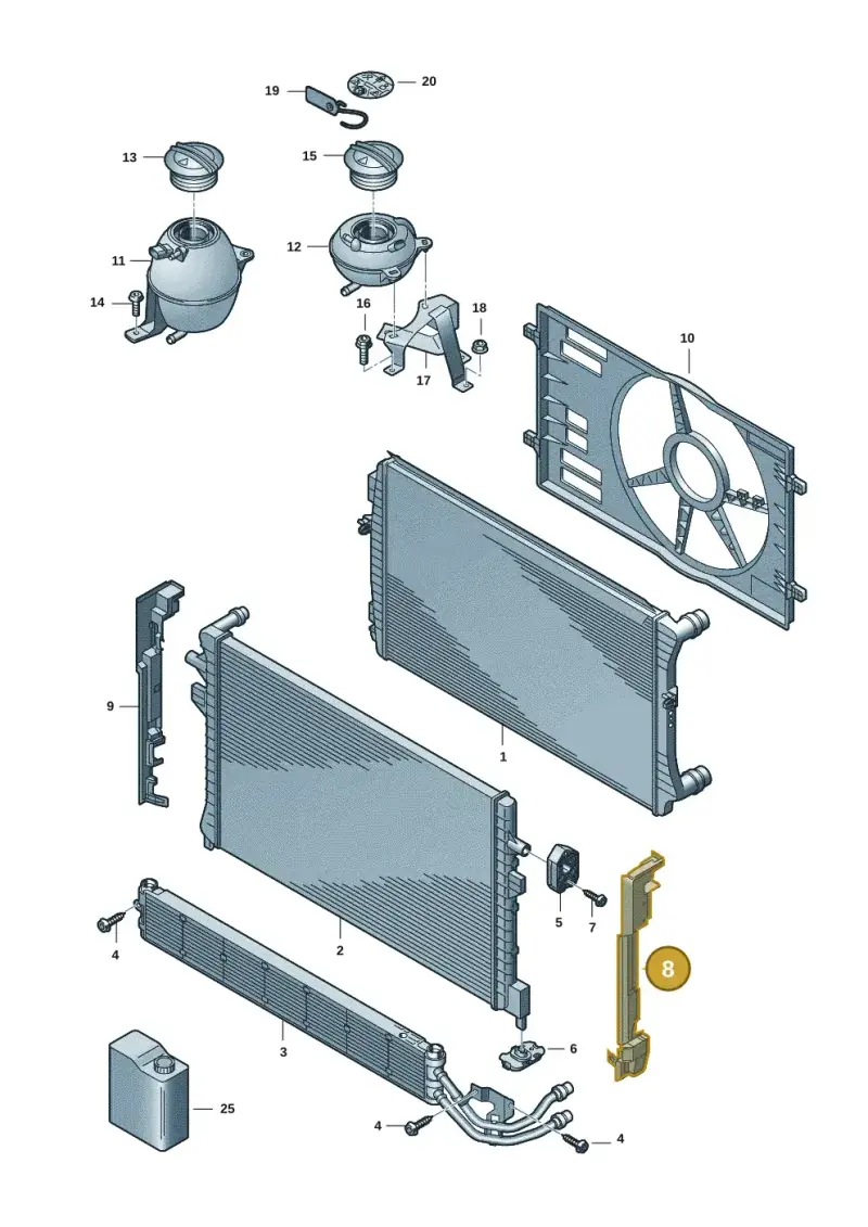 7T0121283F — Volkswagen Multivan (2021-) diagram 7t0122080, position 8