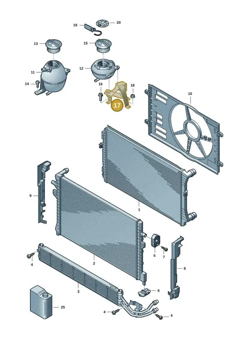7T0121409C — Volkswagen Multivan (2021-) diagram 7t0122080, position 17
