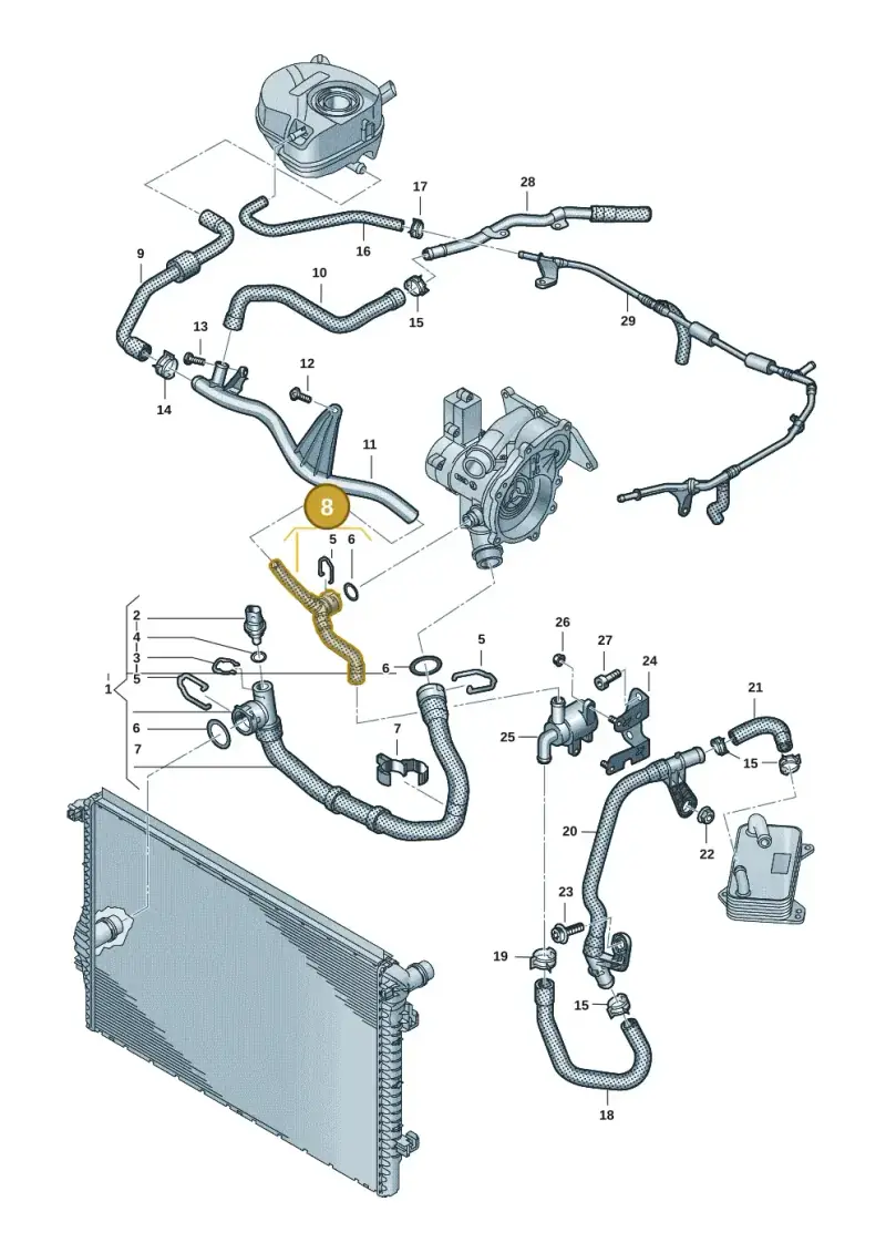 7T0122058 — Volkswagen Multivan (2021-) diagram 7t0121400, position 8