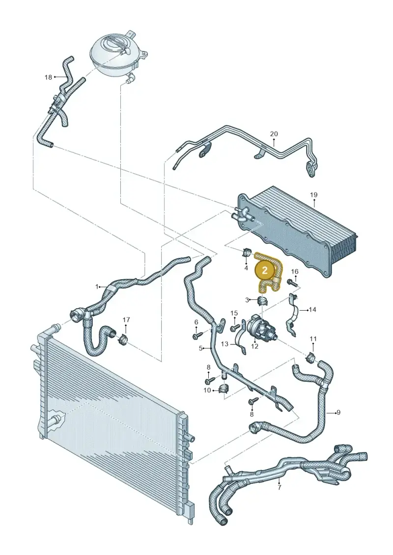 7T0122063 — Volkswagen Multivan (2021-) diagram 7t0121250, position 2