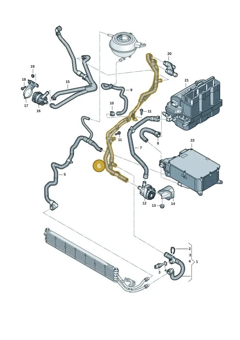 7T0122086D — Volkswagen Multivan (2021-) diagram 7t0121256, position 6