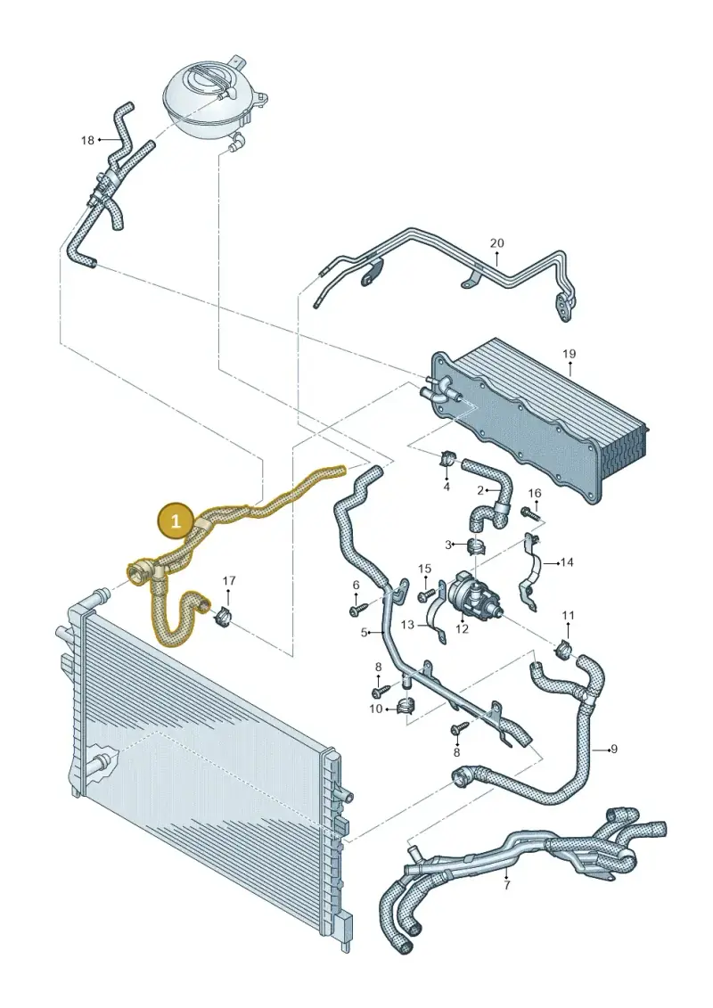 7T0122101AB — Volkswagen Multivan (2021-) diagram 7t0121250, position 1