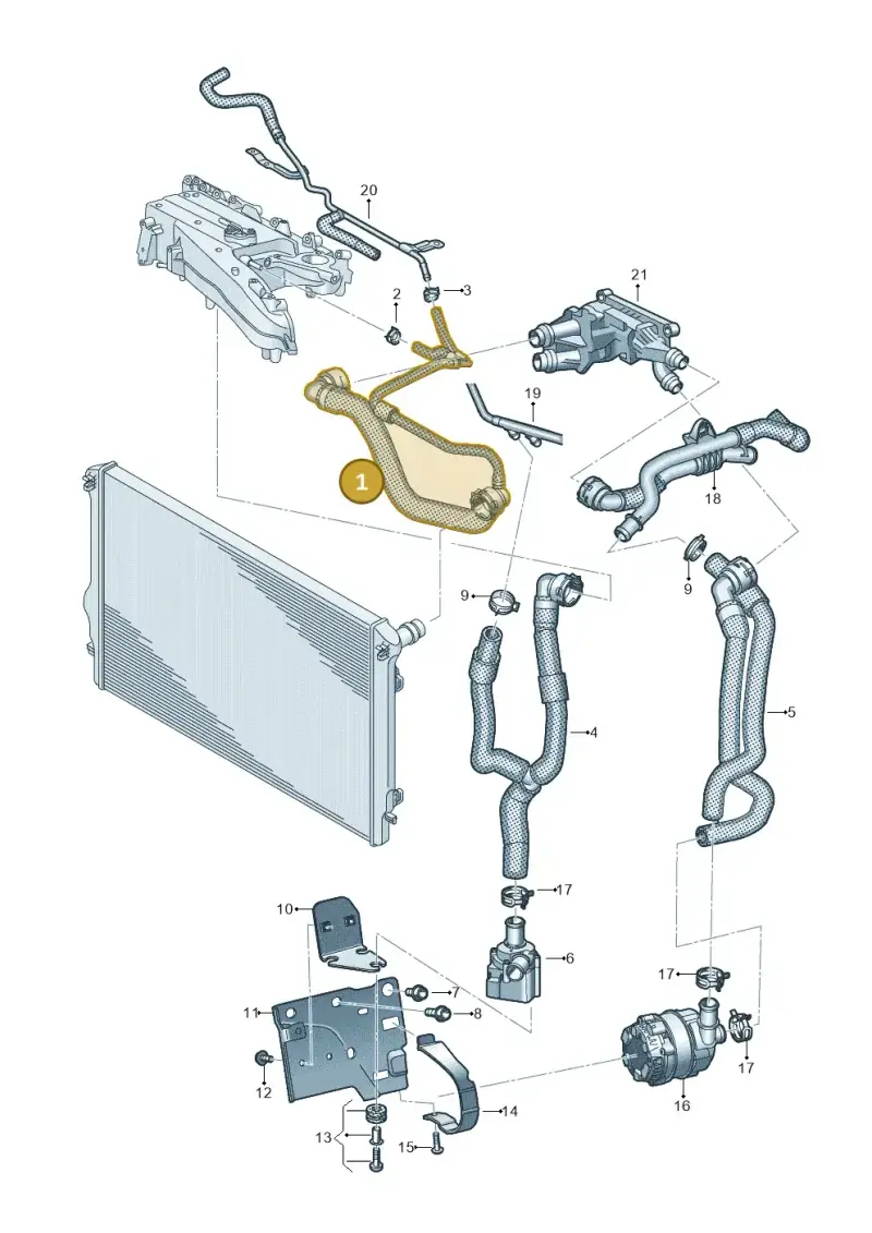 7T0122101AC — Volkswagen Multivan (2021-) diagram 7t0122040, position 1
