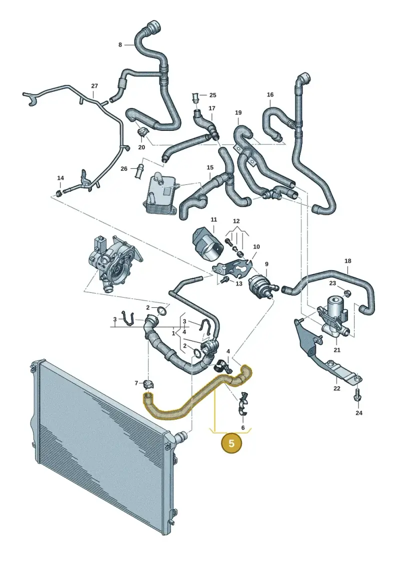 7T0122157AE — Volkswagen Multivan (2021-) diagram 7t0121420, position 5
