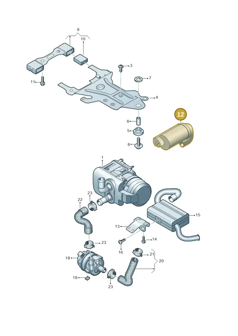 7T0129661 — Volkswagen Multivan (2021-) diagram 7t0819660, position 12
