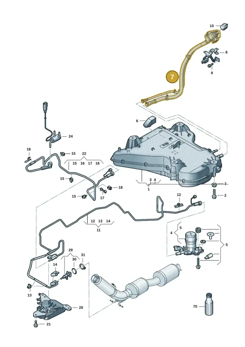 7T0131965 — Volkswagen Multivan (2021-) diagram 7t0201600, position 7
