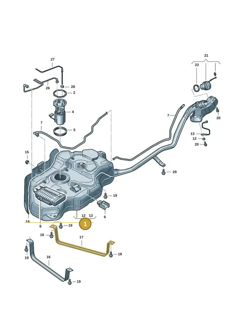 7T0201060B — Volkswagen Multivan (2021-) diagram 7t0201000, position 1