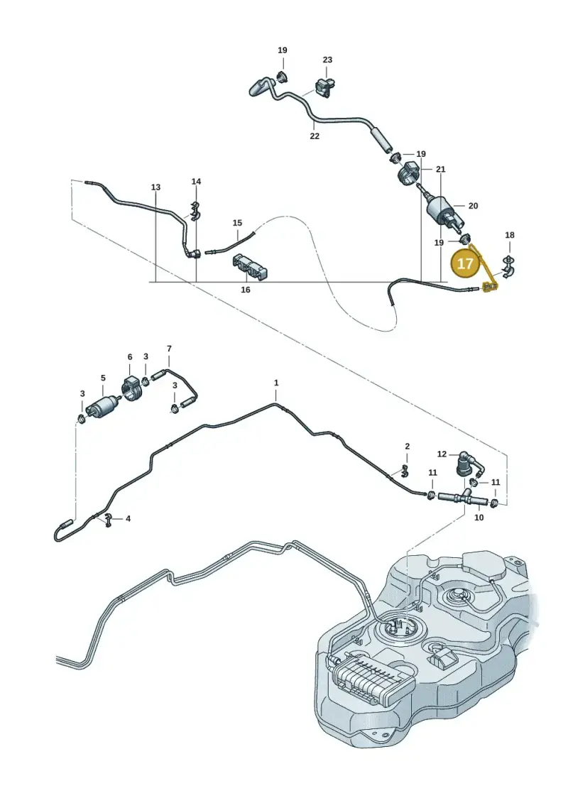 7T0201356A — Volkswagen Multivan (2021-) diagram 7t0201410, position 17