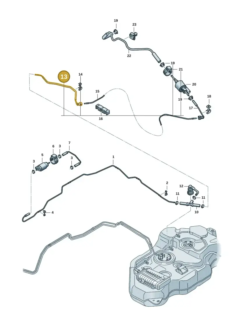 7T0201362 — Volkswagen Multivan (2021-) diagram 7t0201410, position 13