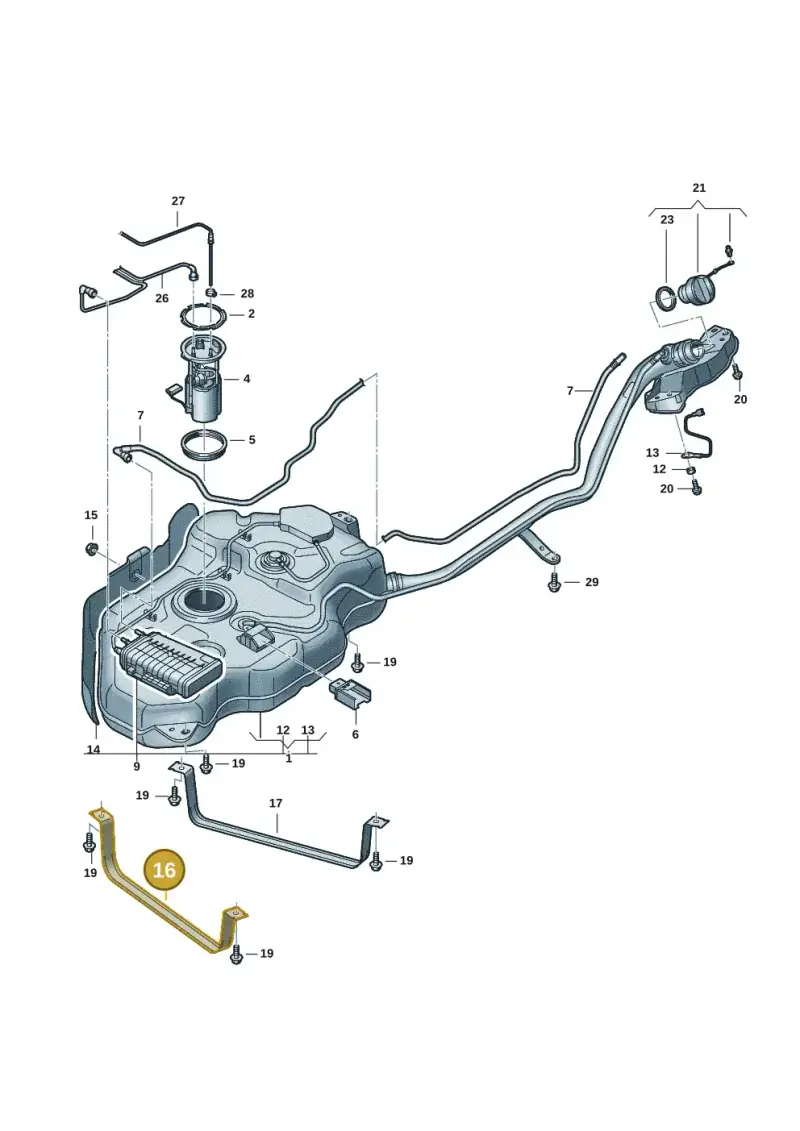 7T0201654 — Volkswagen Multivan (2021-) diagram 7t0201000, position 16