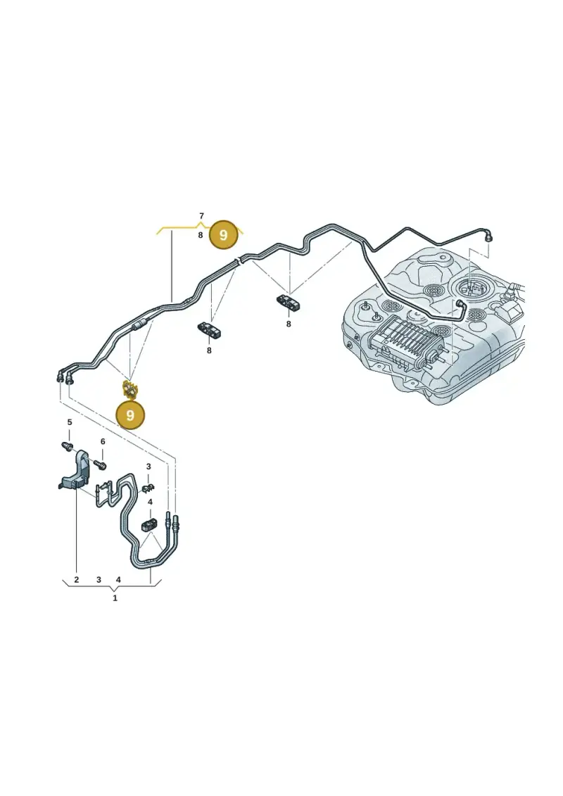 7T0201897B — Volkswagen Multivan (2021-) diagram 7t0201020, position 9